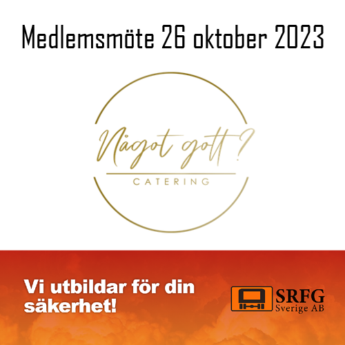 Medlemsmöte 26 oktober 2023